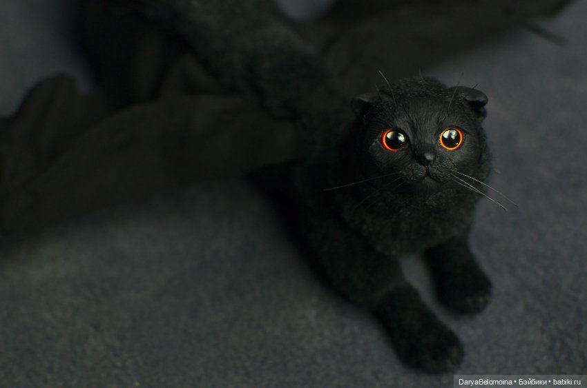 Второй дракотик - тоже чёрный и с оранжевыми глазами, но другой) (фото 8)
