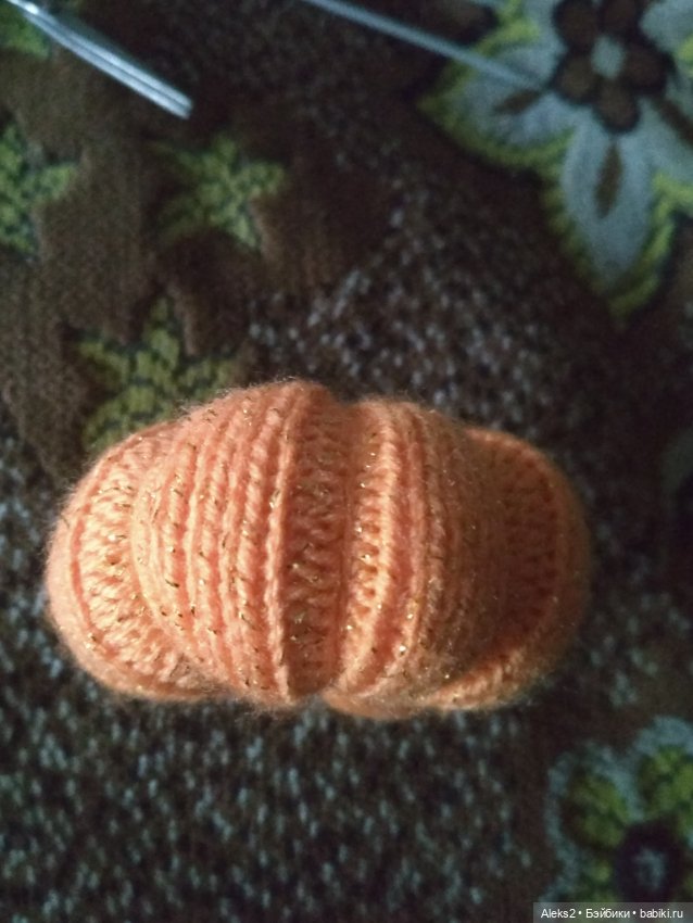 Как связать тыкву спицами (фото 10)