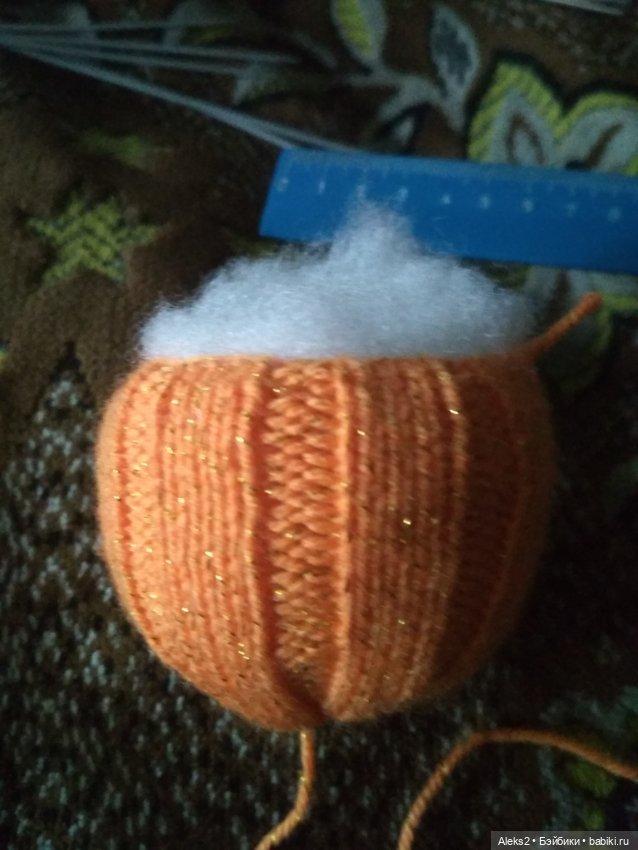 Как связать тыкву спицами (фото 6)