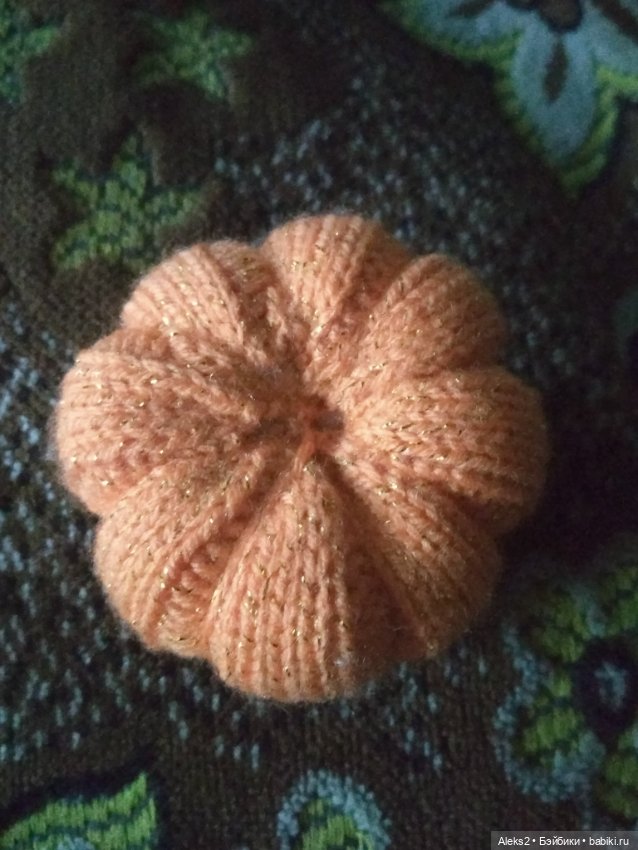 Как связать тыкву спицами (фото 8)