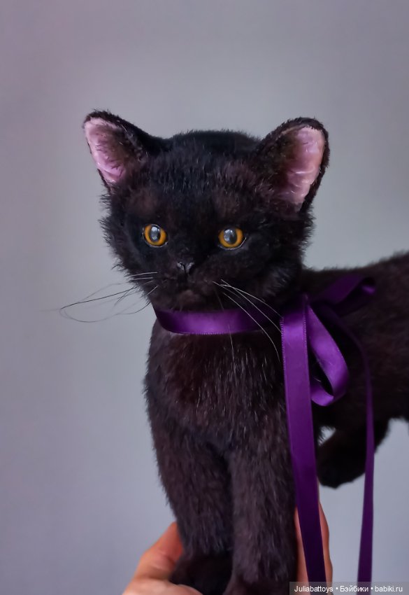 Бурманский котенок 🤎 — Игрушки в смешанной технике (мех и глина): Арт (фото 6)