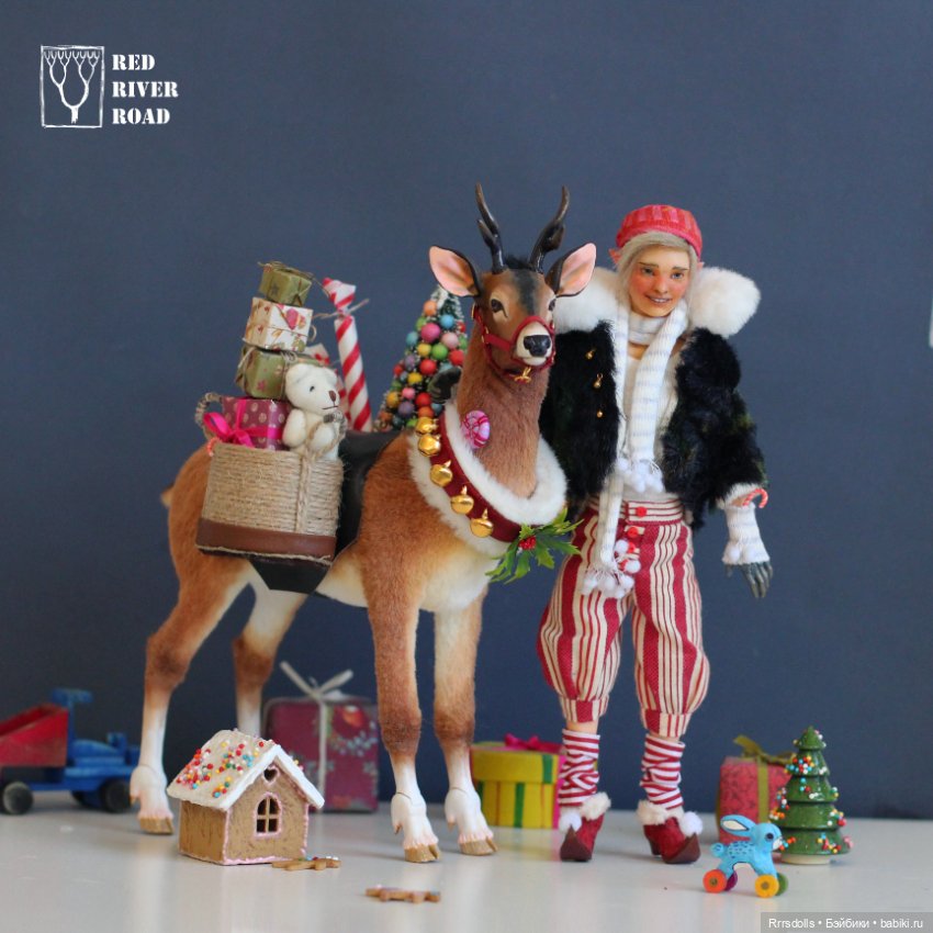 Рождественский эльф от RRR's dolls (фото 10)