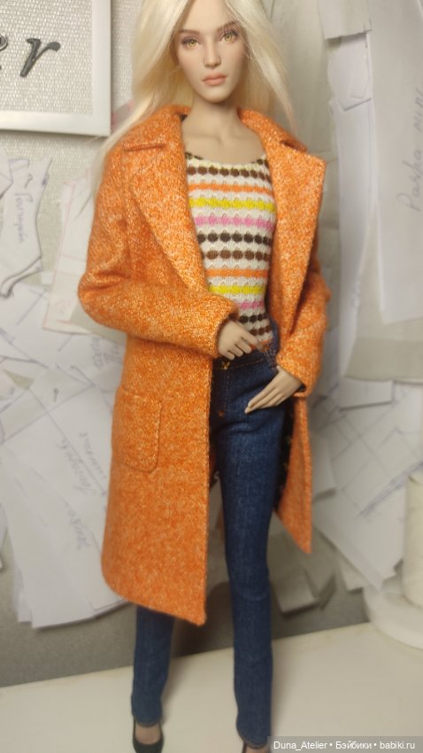 Пальто для куклы. Детали — Одежда и обувь для кукол своими руками: фото (фото 6)