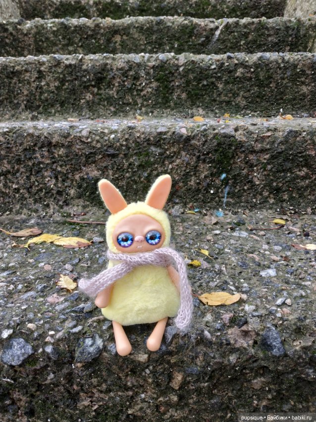 Зайка Лимончик на осенней прогулке (фото 6)