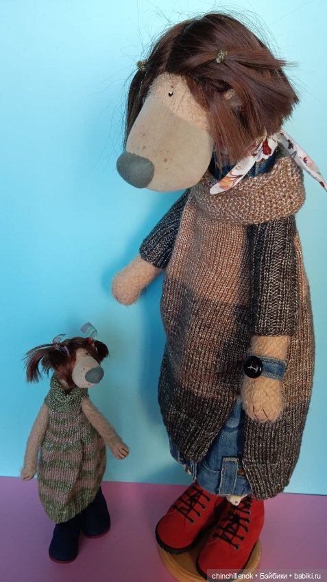 Мама и дочка ❤️❤️ удивительные Тедди-Миши от Zwergnase