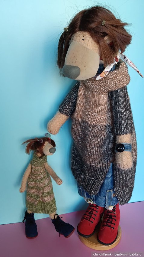 Мама и дочка ❤️❤️ удивительные Тедди-Миши от Zwergnase (фото 2)