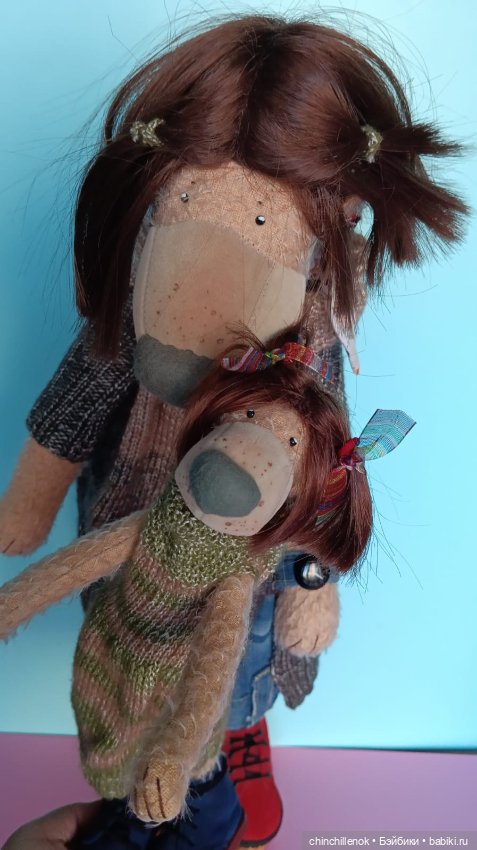 Мама и дочка ❤️❤️ удивительные Тедди-Миши от Zwergnase (фото 10)