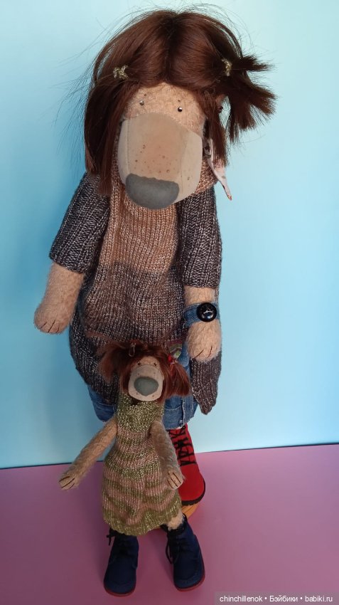 Мама и дочка ❤️❤️ удивительные Тедди-Миши от Zwergnase (фото 8)