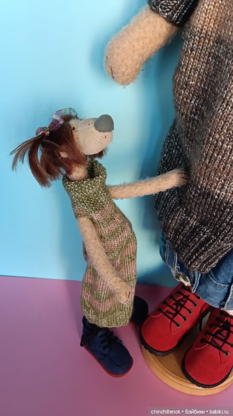 Мама и дочка ❤️❤️ удивительные Тедди-Миши от Zwergnase (фото 6)