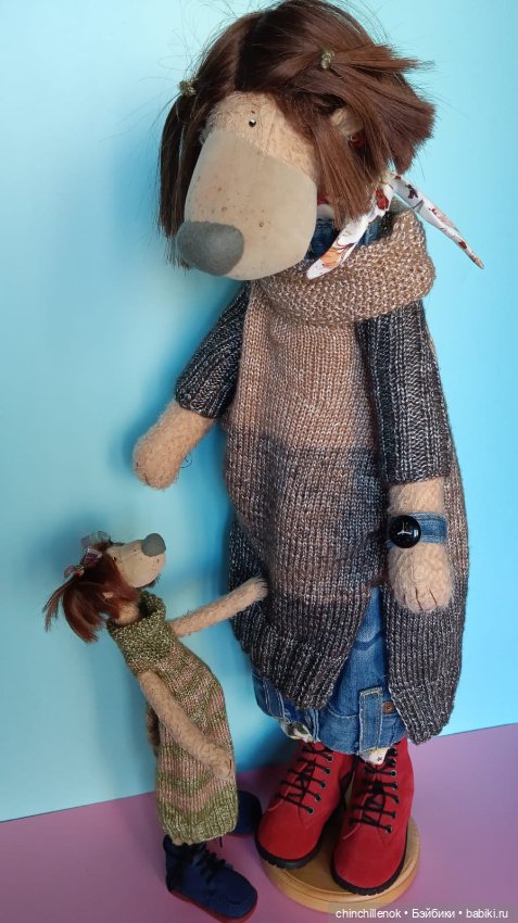 Мама и дочка ❤️❤️ удивительные Тедди-Миши от Zwergnase (фото 5)