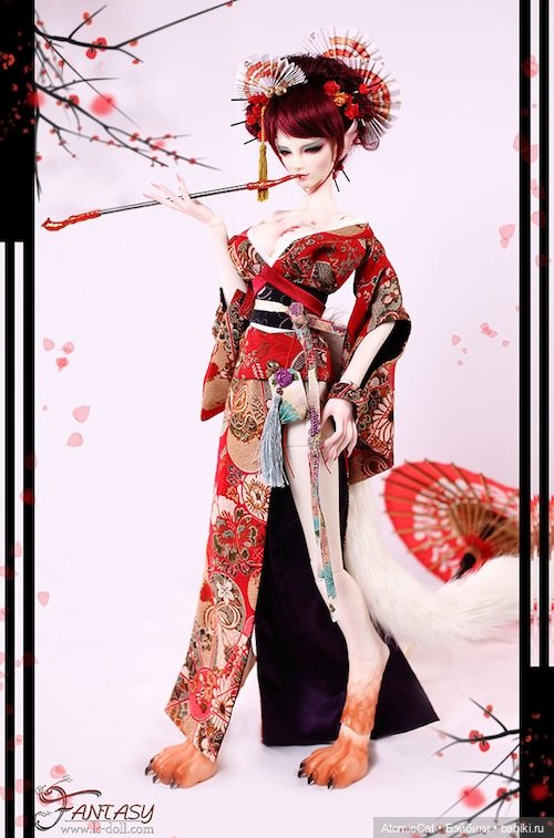 Девочка лиса Кицунэ — Фотоистории с куклами BJD (БЖД): сериалы