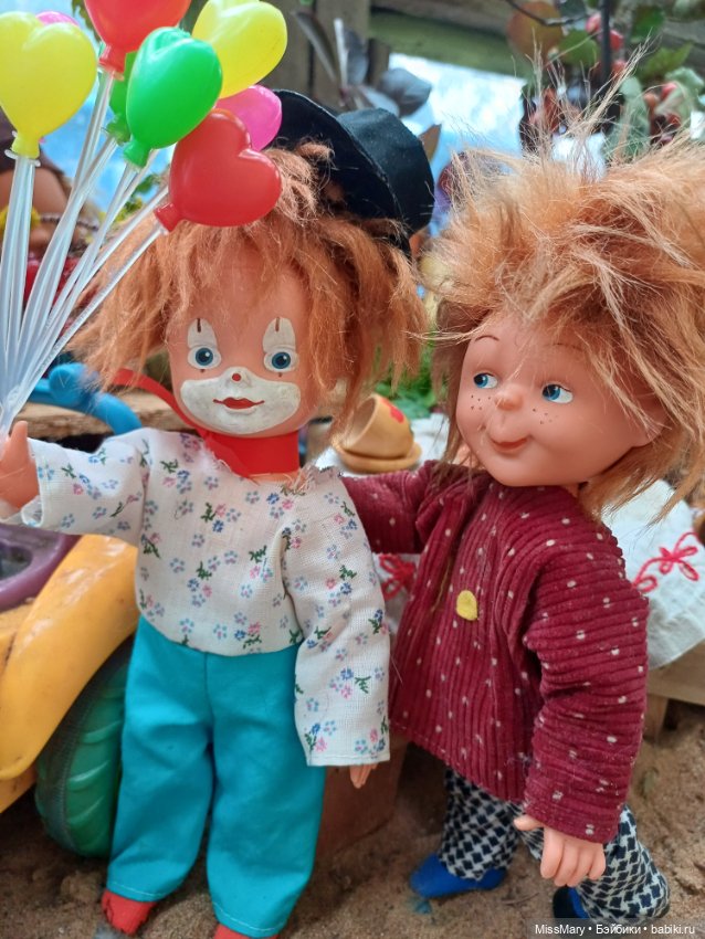 Весёлый клоун 🤡 — Винтажные куклы ГДР (Немки): Бигги (фото 6)