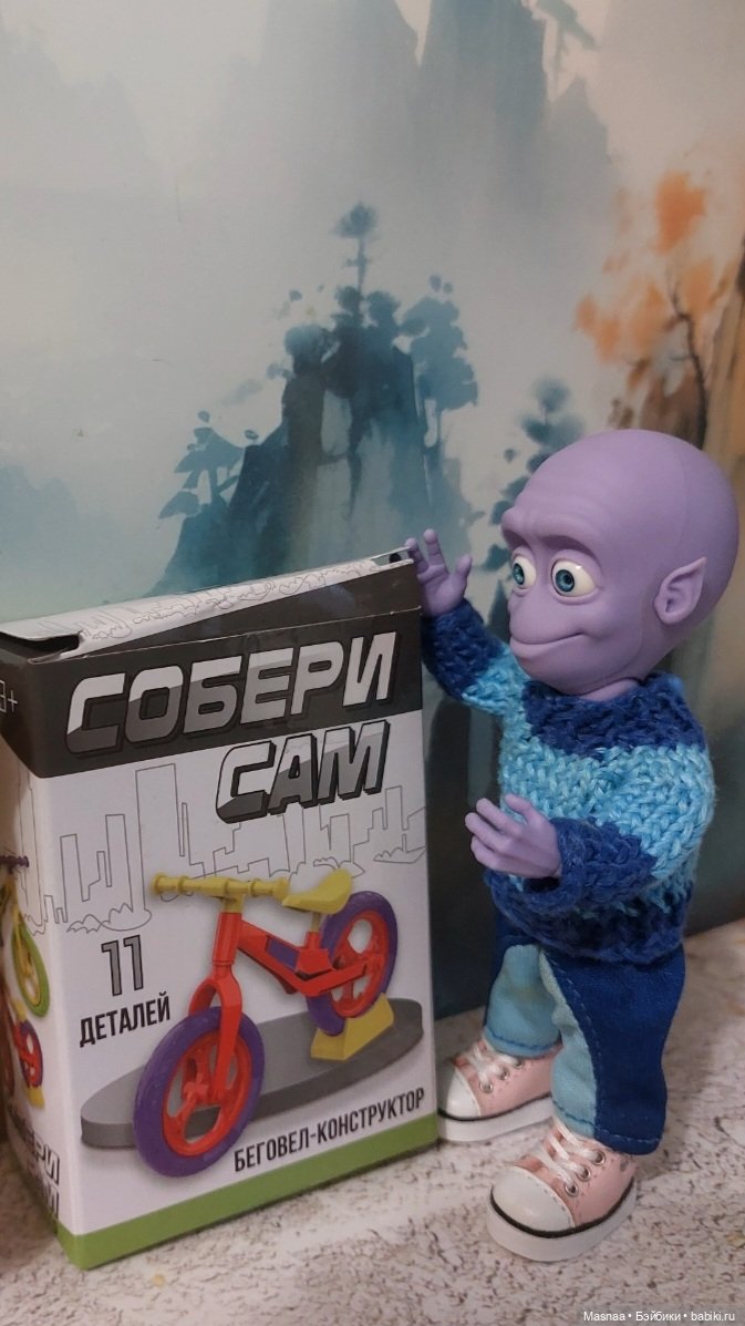 Олежка и беговел 🚲 — Домашние фото авторских кукол: личные коллекции