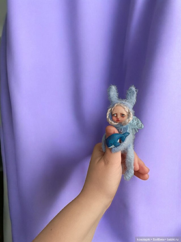 Грустная зайка Юся🐰 — Вязаные игрушки и амигуруми: крючком (фото 5)