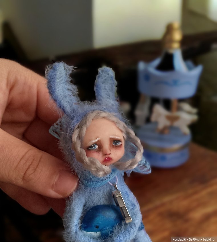 Грустная зайка Юся🐰 — Вязаные игрушки и амигуруми: крючком (фото 2)