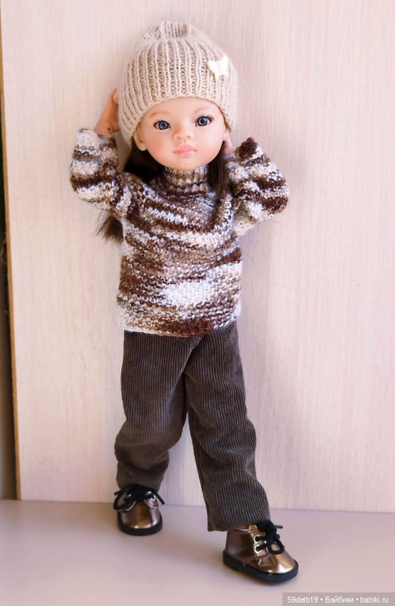 Свитерок и шапочка для осенних прогулок (фото 5)