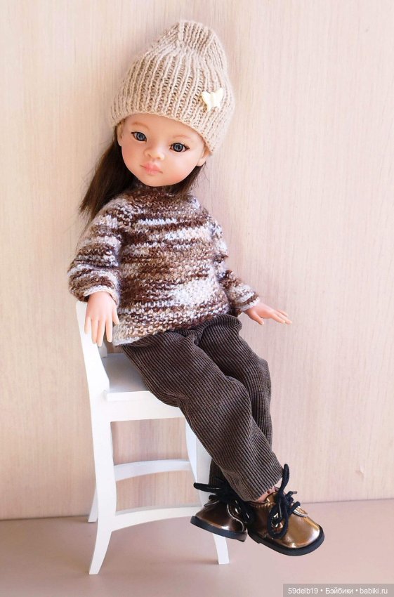 Свитерок и шапочка для осенних прогулок (фото 9)