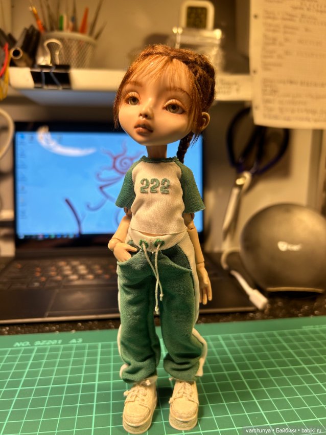 Игра в кальмара — Авторские шарнирные куклы своими руками: лепка (фото 7)