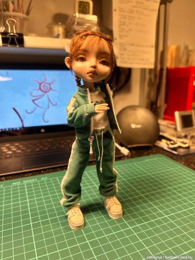Игра в кальмара — Авторские шарнирные куклы своими руками: лепка (фото 10)
