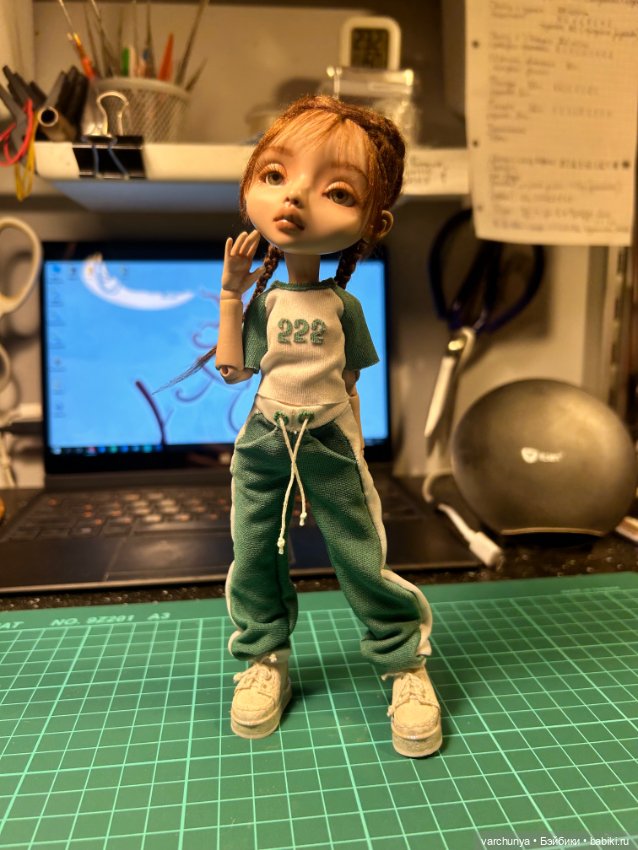 Игра в кальмара — Авторские шарнирные куклы своими руками: лепка