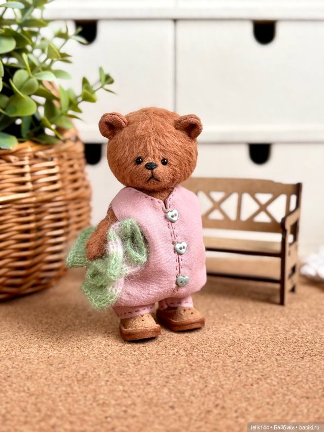 Мишка-малышка Аврора — Авторские мишки Тедди и друзья: фото (фото 4)