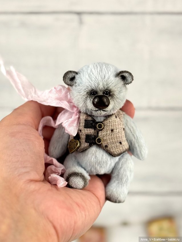Тедди мишка Михасик — Авторские мишки Тедди и друзья: фото (фото 3)