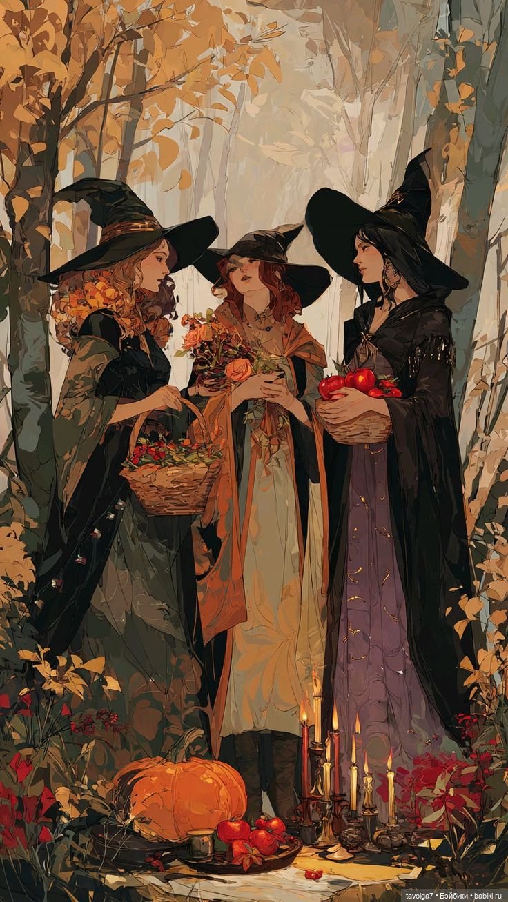 Ведьмы, бохо, осень, колдовство, мода
