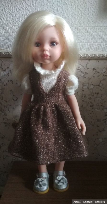 Вязанная одежда для куклы Клаудии Paola Reina (фото 6)