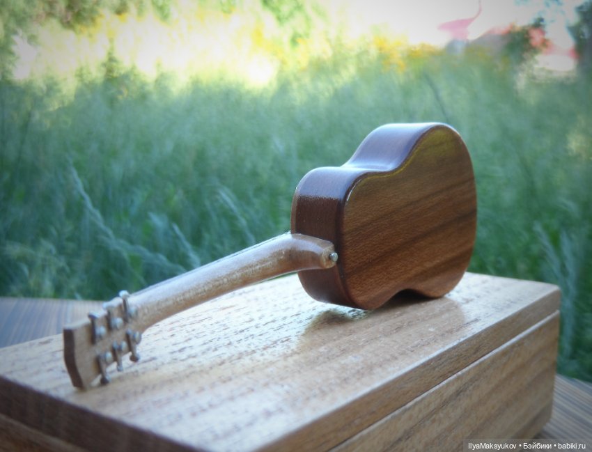 Гитара 1к12 — Кукольная миниатюра своими руками: еда (фото 3)