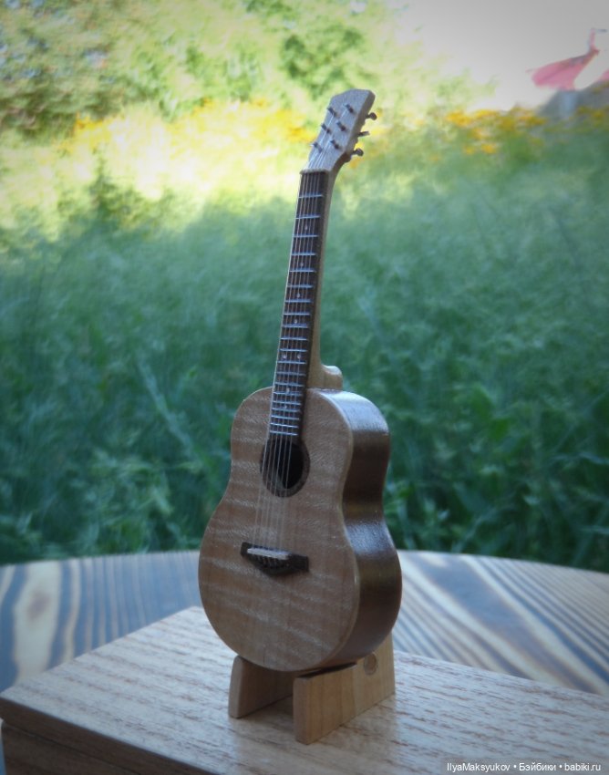 Гитара 1к12 — Кукольная миниатюра своими руками: еда (фото 4)