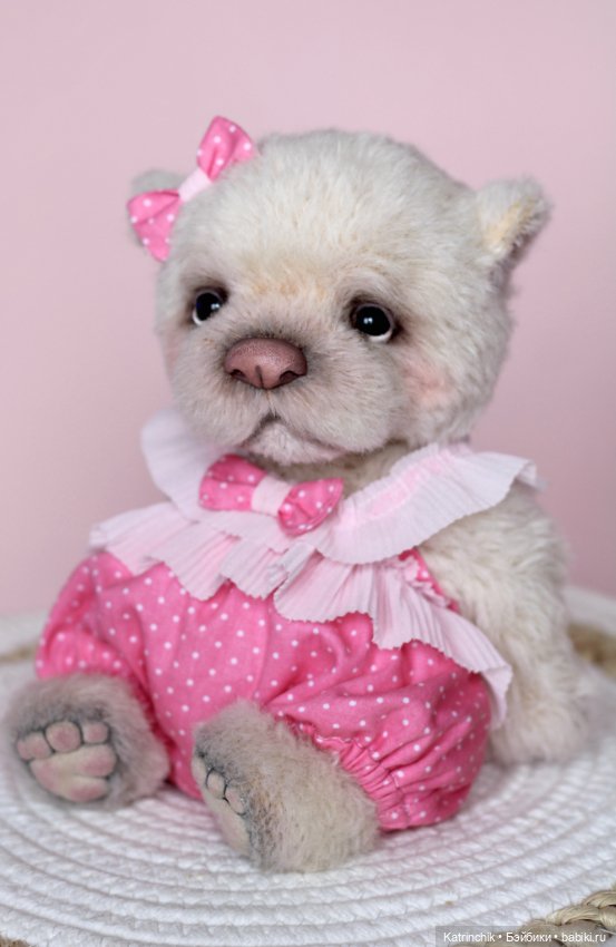 Мишутка Зефирка из альпаки