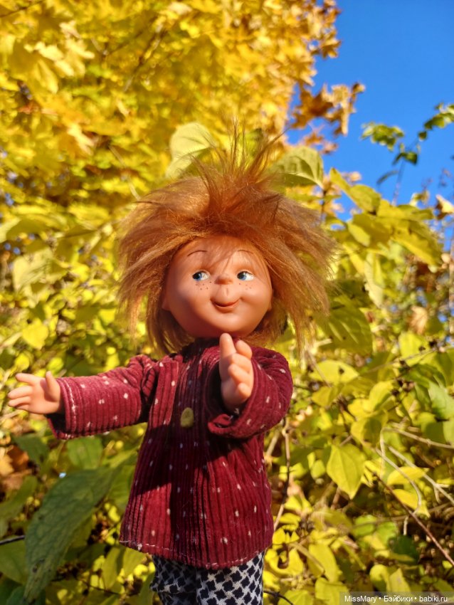 Рыжий, как осень 🧡🍁🍂 — Винтажные куклы ГДР (Немки): Бигги (фото 4)