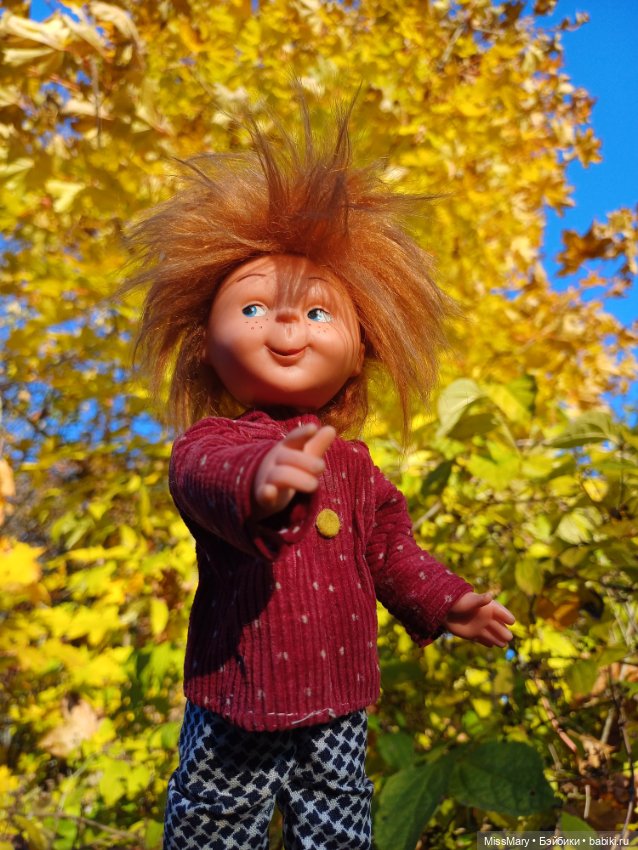 Рыжий, как осень 🧡🍁🍂 — Винтажные куклы ГДР (Немки): Бигги (фото 8)