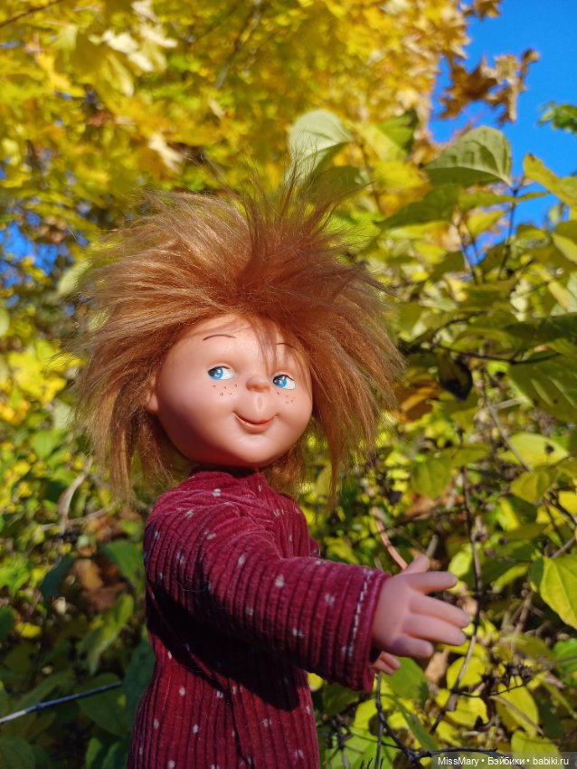 Рыжий, как осень 🧡🍁🍂 — Винтажные куклы ГДР (Немки): Бигги (фото 5)