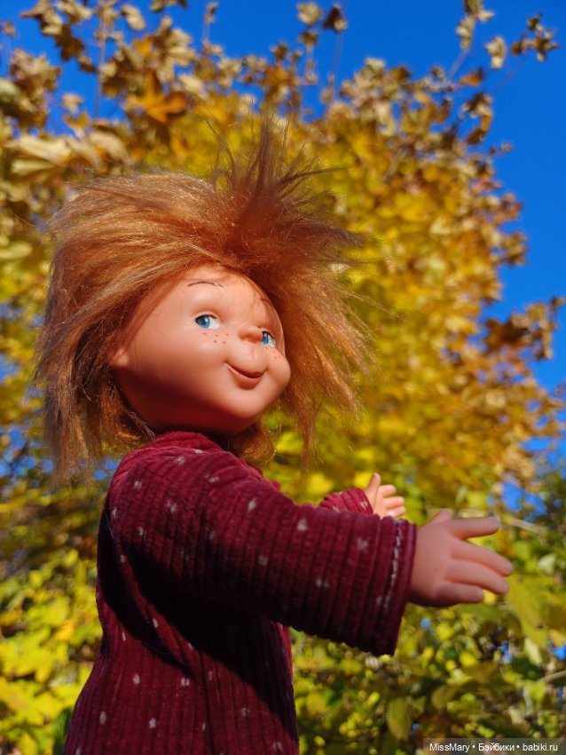 Рыжий, как осень 🧡🍁🍂 — Винтажные куклы ГДР (Немки): Бигги (фото 3)