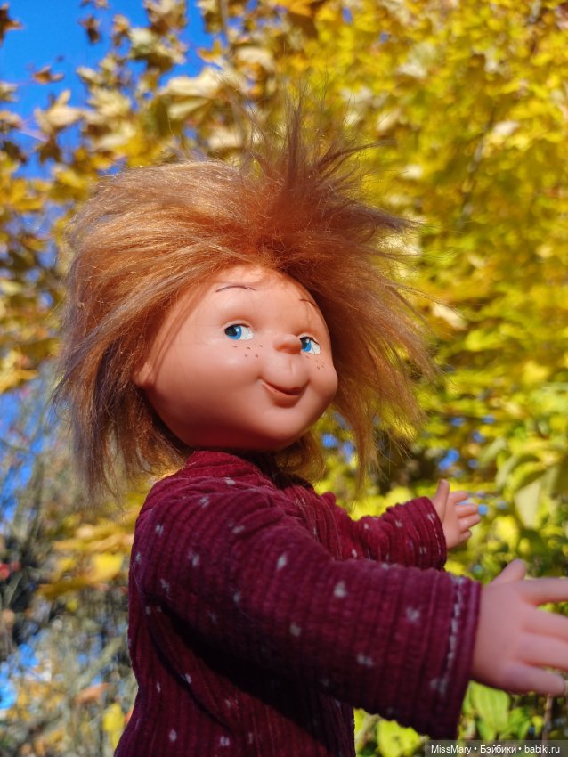 Рыжий, как осень 🧡🍁🍂 — Винтажные куклы ГДР (Немки): Бигги (фото 2)