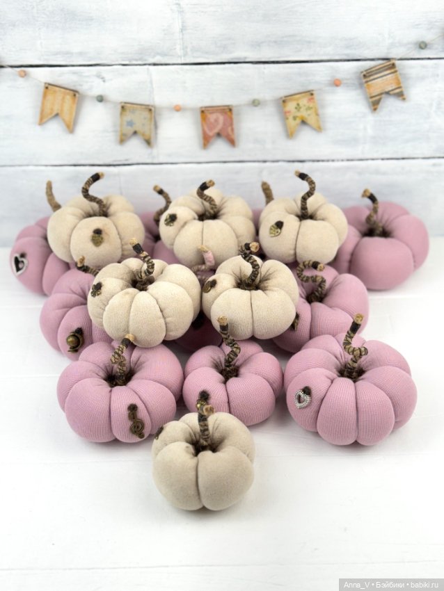 Тыквенный бум 💥 — Авторские игрушки из разных материалов: синельная проволока