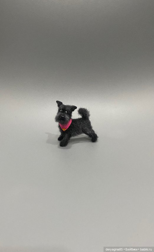 Мультяшный пёсель — Валяные игрушки из шерсти: сухое валяние (фото 4)