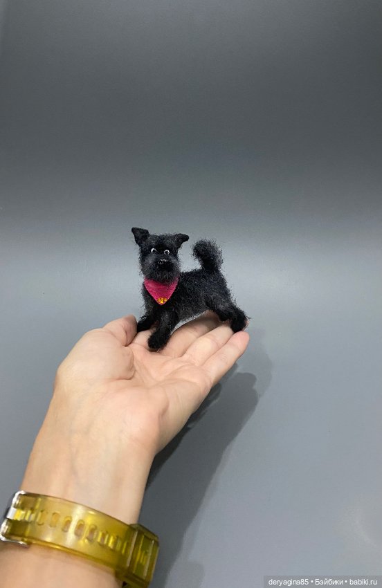 Мультяшный пёсель — Валяные игрушки из шерсти: сухое валяние (фото 8)