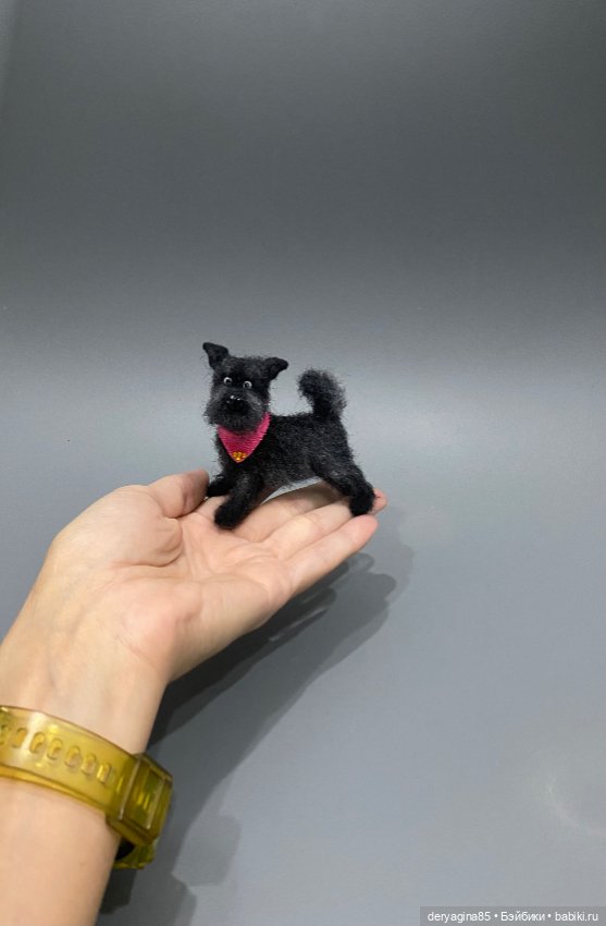 Мультяшный пёсель — Валяные игрушки из шерсти: сухое валяние (фото 9)