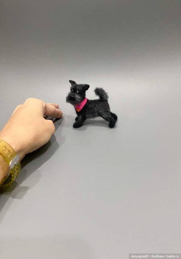 Мультяшный пёсель — Валяные игрушки из шерсти: сухое валяние (фото 7)