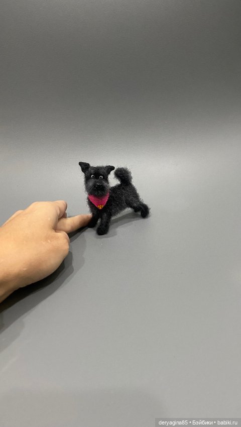 Мультяшный пёсель — Валяные игрушки из шерсти: сухое валяние (фото 3)