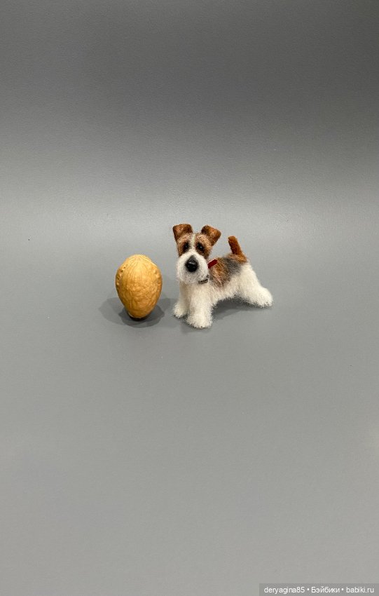 Фокс терьер — Валяные игрушки из шерсти: сухое валяние (фото 7)