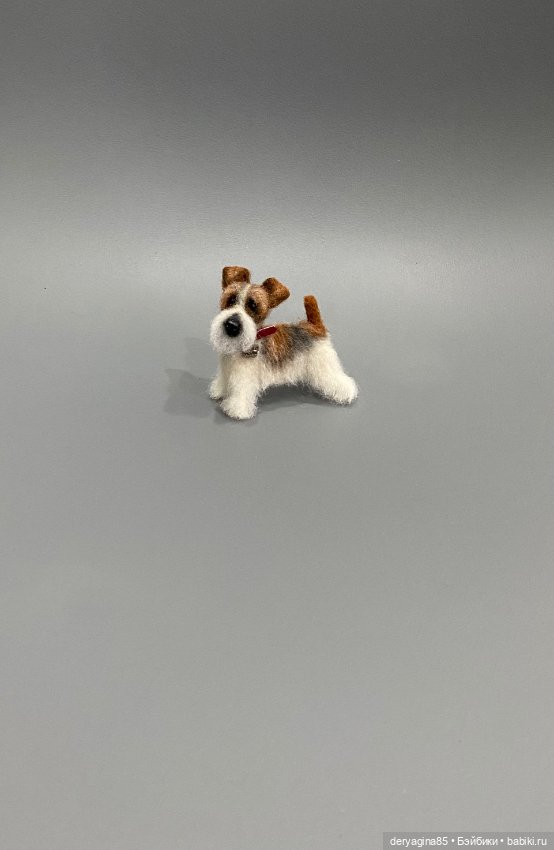 Фокс терьер — Валяные игрушки из шерсти: сухое валяние (фото 8)