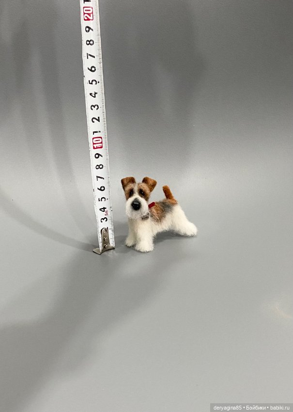 Фокс терьер — Валяные игрушки из шерсти: сухое валяние (фото 6)