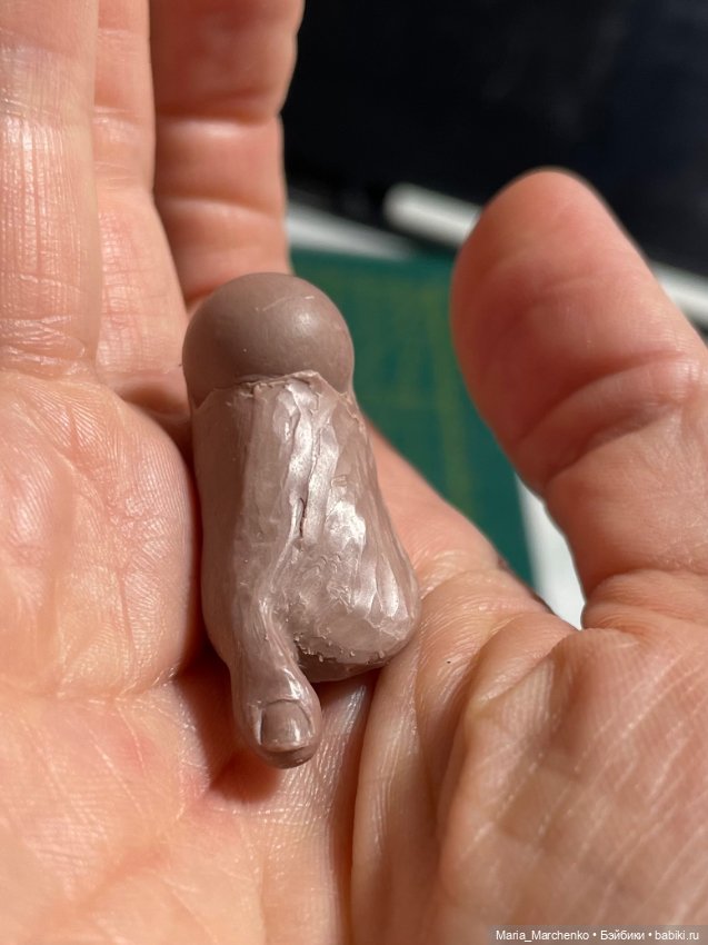 Ступни для Одри — Авторские шарнирные куклы своими руками: лепка (фото 6)