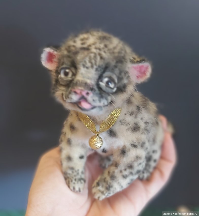 Котёнок снежного барса — Авторские мишки Тедди и друзья: фото (фото 4)