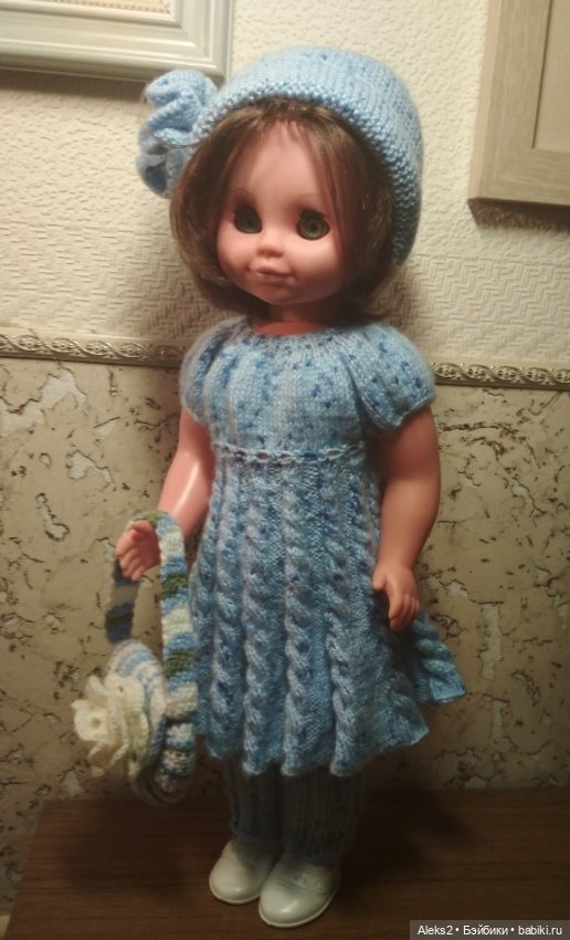 Вязанная одежда для куклы ГДР Sonni