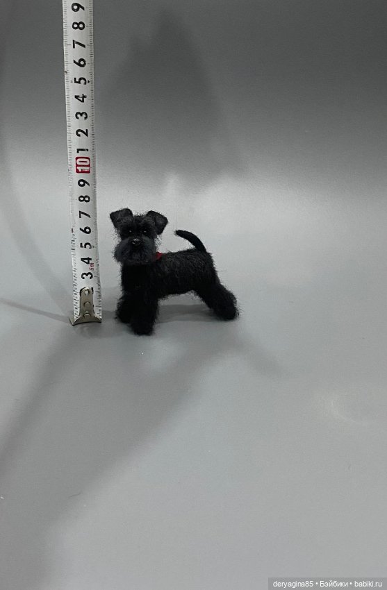 Цвергшнауцер — Валяные игрушки из шерсти: сухое валяние (фото 5)