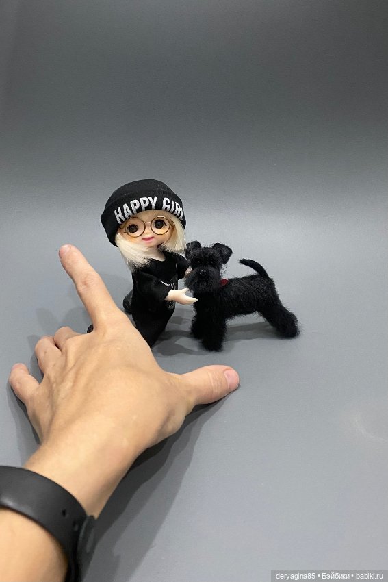 Цвергшнауцер — Валяные игрушки из шерсти: сухое валяние (фото 2)